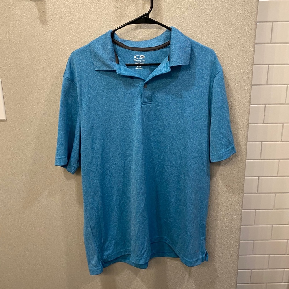 Men’s Blue Champion Polo- Size L